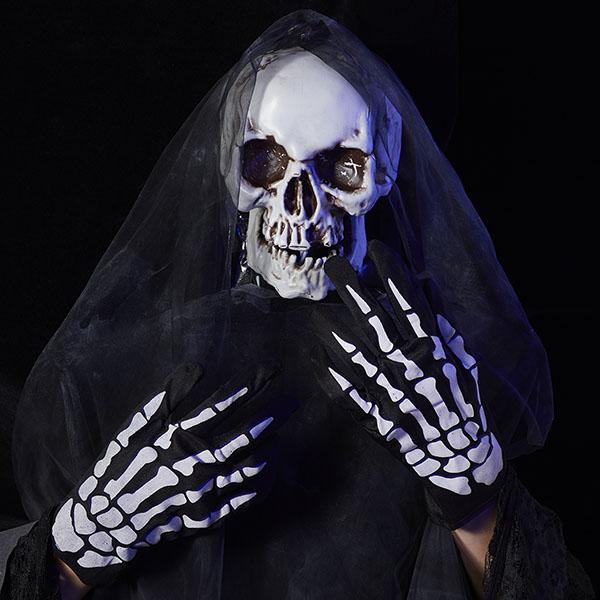 Luvas Esqueleto 3D Extravagantes